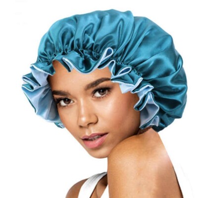 Bonnet Satin Réversible En Wax - Réglable Unisexe - Fait Main - Protège Les Cheveux La Nuit
