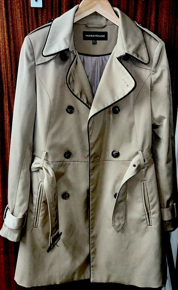 Склад бежевый пальто размер 12 - Изображение 3 из 4