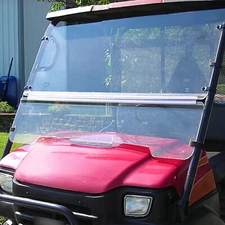 Front Clear Folding Full Windshield For 2003-2013 Kawasaki Mule 3000 & 3010