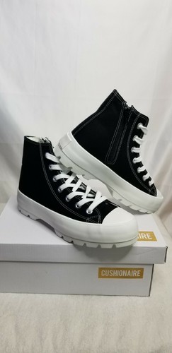 Cushionaire Vespa-z Hi Top Canvas Sneaker Shoes Sz 8 Womens New NWB | eBay