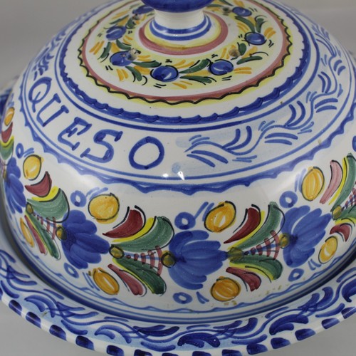 Quesera Ceramica Popular TALAVERA DE LA REINA Pintada a mano Vintage Rustica - Picture 3 of 7