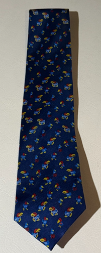 Kansas "History of the Jayhawk" Neck Tie