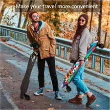 SANOPY Electric Skateboard - 350W Motor, 12.4 MPH, 11 Miles Range, 220lbs Load