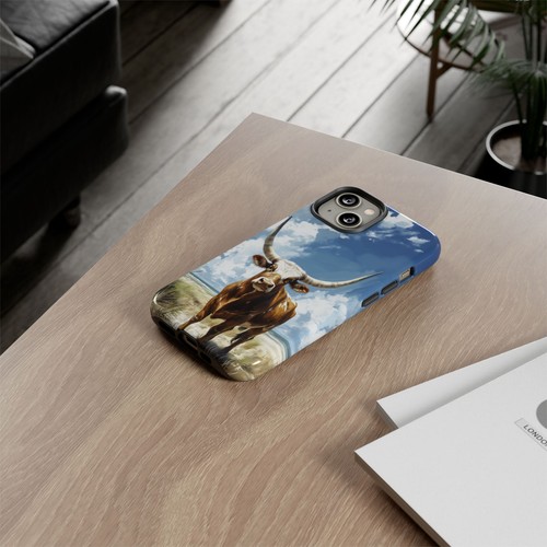 Bull Horns Blue Sky - Phone Ink Cover Case for iPhone, Galaxy, Pixel - 第 65/281 張圖片