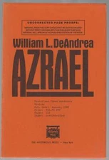 William L Deandrea / Azrael Advance Uncorrected Proof 1987
