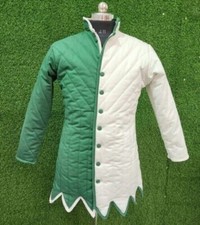Medieval Gambeson Costumes, Gambeson for SCA Larp, Cotton Gambeson Viking Cosply