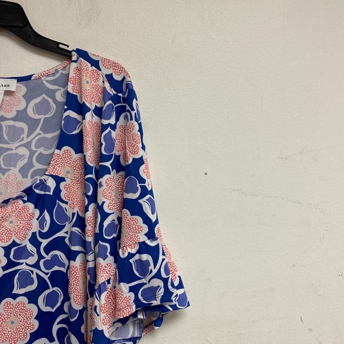 Larky Lark Women's Plus Size Daisy Daze Puff Dress Size 3X Color: Blue Multi - Picture 3 of 13