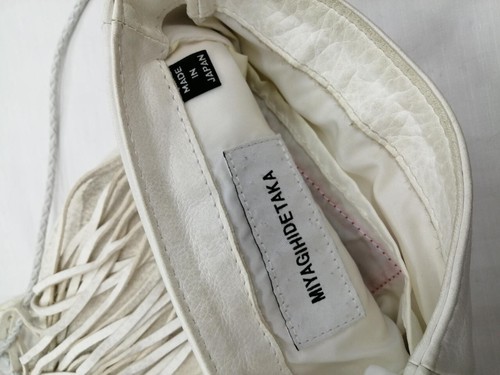 5525GALLERY × MIYAGIHIDETAKA Shoulder Bag White Leather Used - Picture 5 of 8