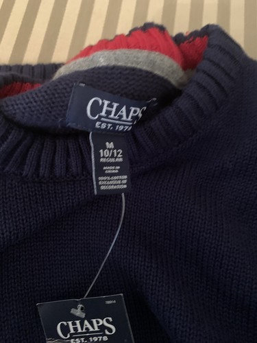 Chaps Boy’s Navy Sweater (M 10/12) - Picture 5 of 12
