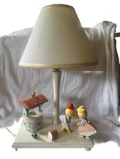 90s Jack  Jill Nursery Rhyme Wooden Lamp Nightlight Works Vintage