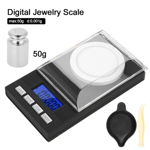 50g /0.001g Digital Pocket Scale Jewelry Gold Powder Weigh Scales Balance LED AU - Picture 1 of 12