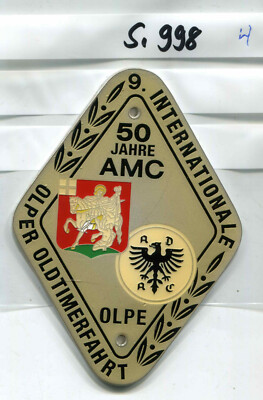 ADAC 8 Int Olper Oldtimerfahrt 78 x 118mm lackiert 1 Stück(Si998) 