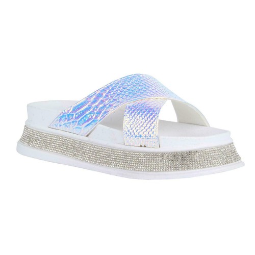 Womens Ladies Sliders Slippers Slip On Summer Beach Flip Flop Flatform Sandals - Picture 52 of 54