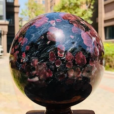 10.16LB Natural Beautiful Fireworks ball Quartz Crystal Sphere Healing 1071