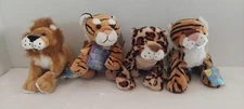 Webkinz Lot Of 4 Bengal Tiger Lion Spotted Leopard Tiger Sealed Code Brand New