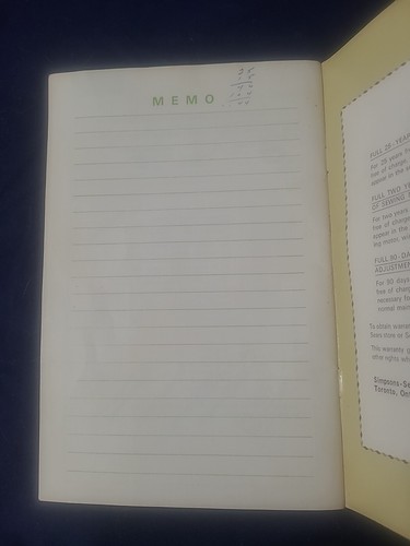 Kenmore Model 1211 Zig Zag Sewing Machine Instructions Users Manual Book Vtg - Picture 11 of 11