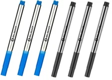 Olight O-Refill Upgraded Refill Ink Cartridges for Open Series, 3 Black + 3 Blue