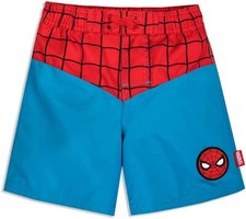 Marvel Spider-Man Swim Trunks Shorts Boy Size 5/6 7/8
