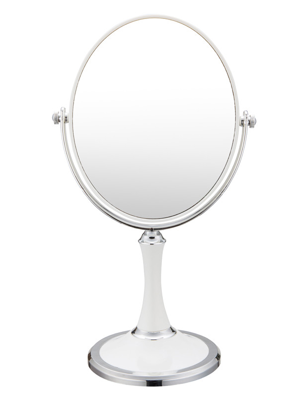 Double Sided Swivel Vanity Mirror with 3 x Magnification,<wbr/>Tabletop Makeup Mirror 