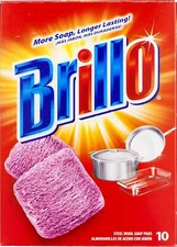 Brillo Steel Wool Soap Pads, 10 Ct in a  Pack