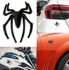 1x 3D Spinne Metall Schwarz Spider Emblem Aufkleber Auto Motorrad Tuning Styling