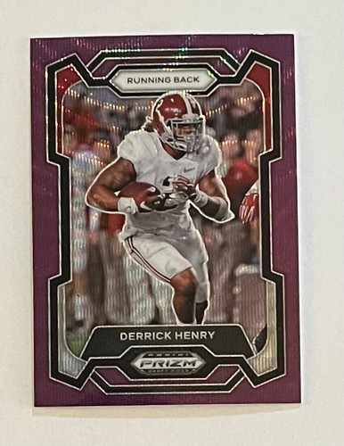 Derrick Henry - 2024 Prizm Draft Picks #100 - Purple Wave Prizm - Picture 2 of 3