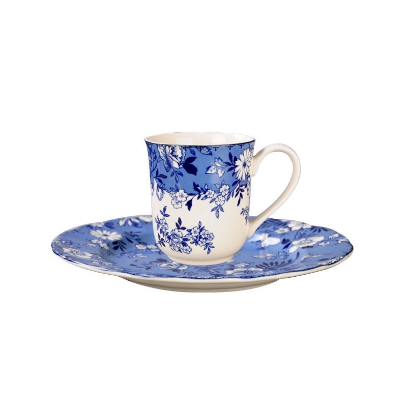 Johnson Brothers DEVON COTTAGE Floral Salad Accent Plate&Mug,8Pcs