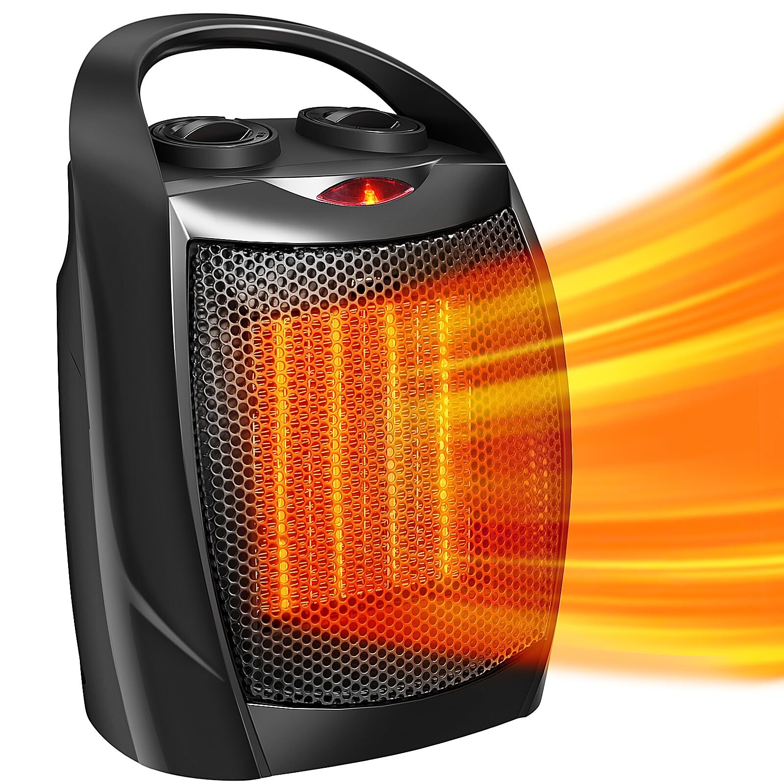 Space Heater,Electric Portable Heater Fan for Indoor Use 1500W/750W ETL Certi...