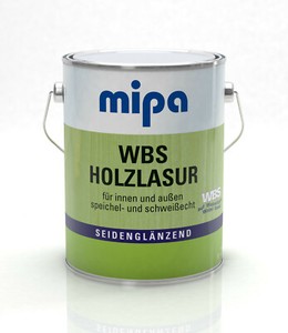 10l Mipa Holzlasur Wasserbasis außen innen WBS Lasur im ...