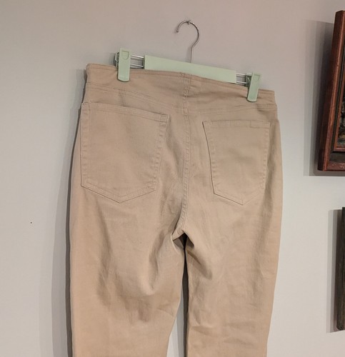 NEU Forever 21 Jrs Large Wms Medium Schnürung Detail beige Schlaghose hellbraun Hippie - Bild 6 von 12