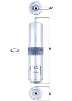 Mahle KL 763D Kraftstofffilter FüR Alpina BMW