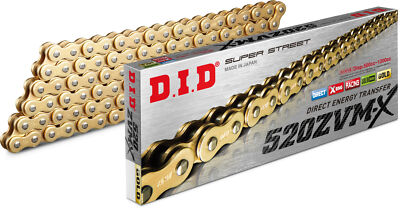 D.I.D. Gold 520-150L X-RING CHAIN GOLD 520ZVMXG-150L