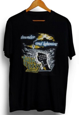 THIN LIZZY Thunder & Lightning UK tour shirt - 1983, remake shirt TE7617