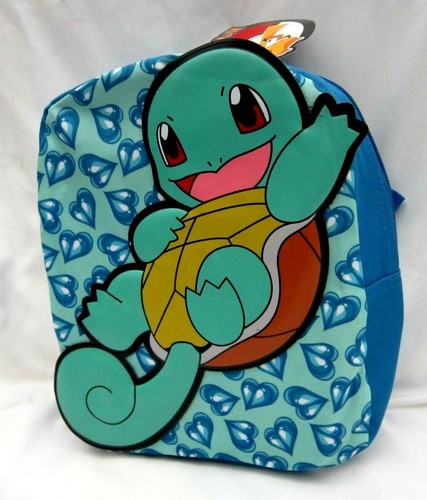 Pokemon Squirtle Turtle 10" Türkis Kleinkind Rucksack 1 Hauptfach - Neu! - Bild 3 von 3