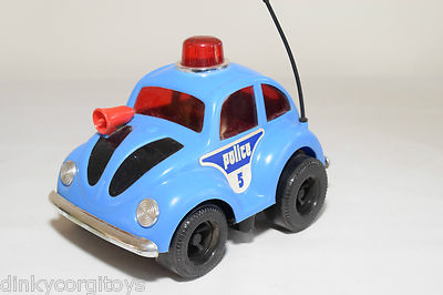 GLÜCK KUNSTSTOFF 3138 VW VOLKSWAGEN KÄFER KAFER POLIZEI BLAU TOP ZUSTAND