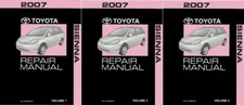2007 Toyota Sienna Shop Service Repair Manual Complete Set
