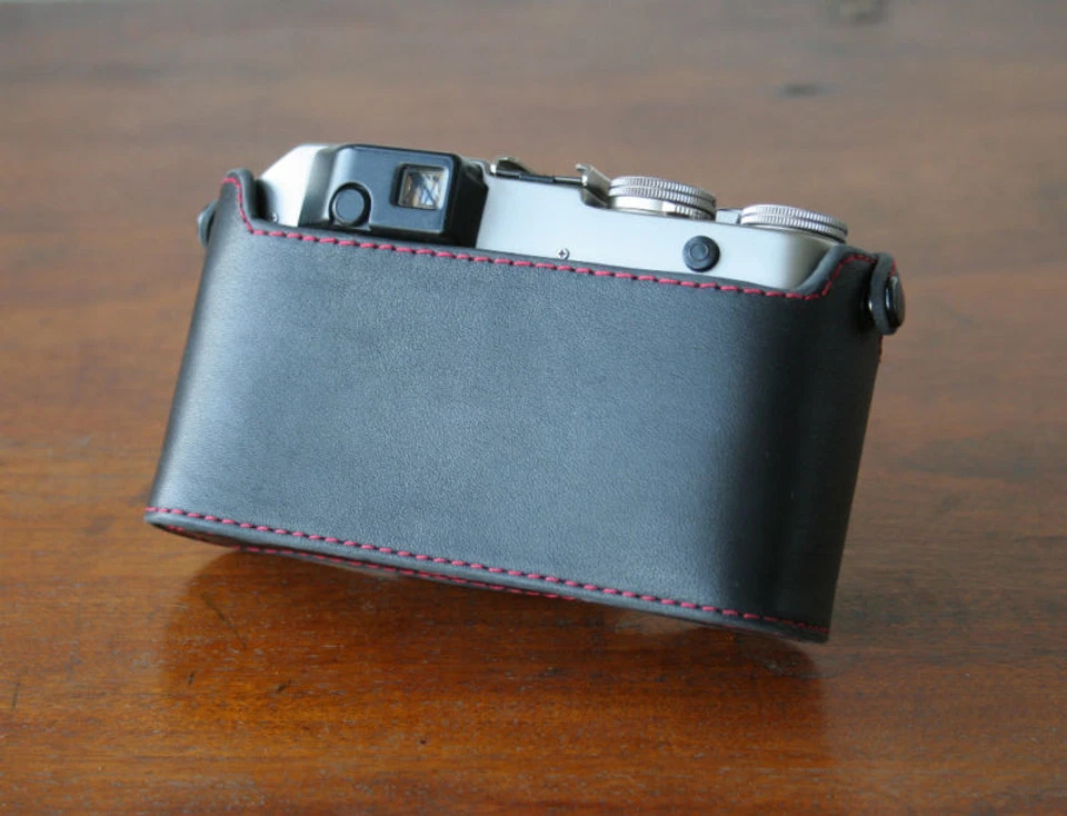 Mr. Zhou Red Stitching Leather Half Case for Contax G1 - Image 3 of 4