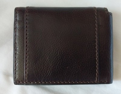 NASH Men's L-Fold Wallet 8 Card Slots, Lined with Patricia Nash Map Fabric NWT
