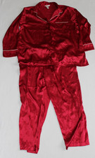 Private Luxuries Pajamas Set Women's Size 2XL Red Eveningwear Vintage