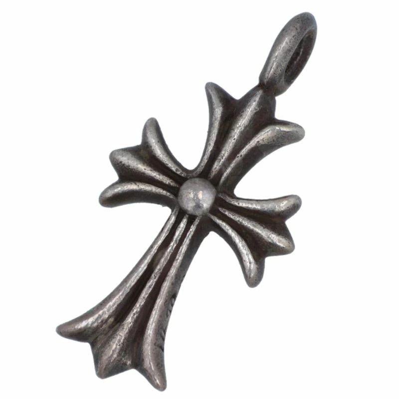 Chrome Hearts TINY CRSF P Ruby Cross Pendant Silv… - image 2