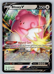Blissey V 119/198 Chilling Reign Ultra Rare Holo