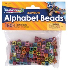 Alphabet Beads Assorted Colors 150 ct PAC3256