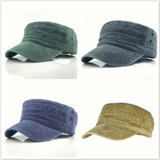 Cotton Distressed Cadet Cap Army Caps Vintage Washed Sunscreen Baseball Cap T