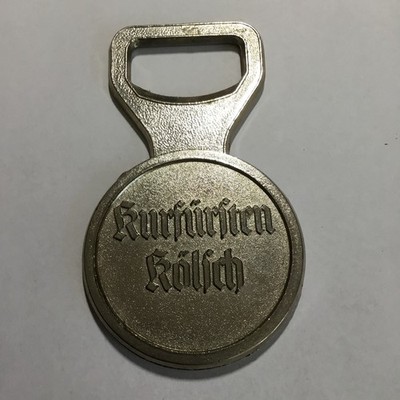 alter Flaschenöffner Silberfarben  Kurfürsten Kölsch  Metall