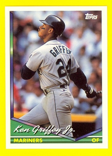 1994 Topps Baseballkarte #400 ~ Ken Griffey Jr ~ Seattle Mariners Reds ~ HoF