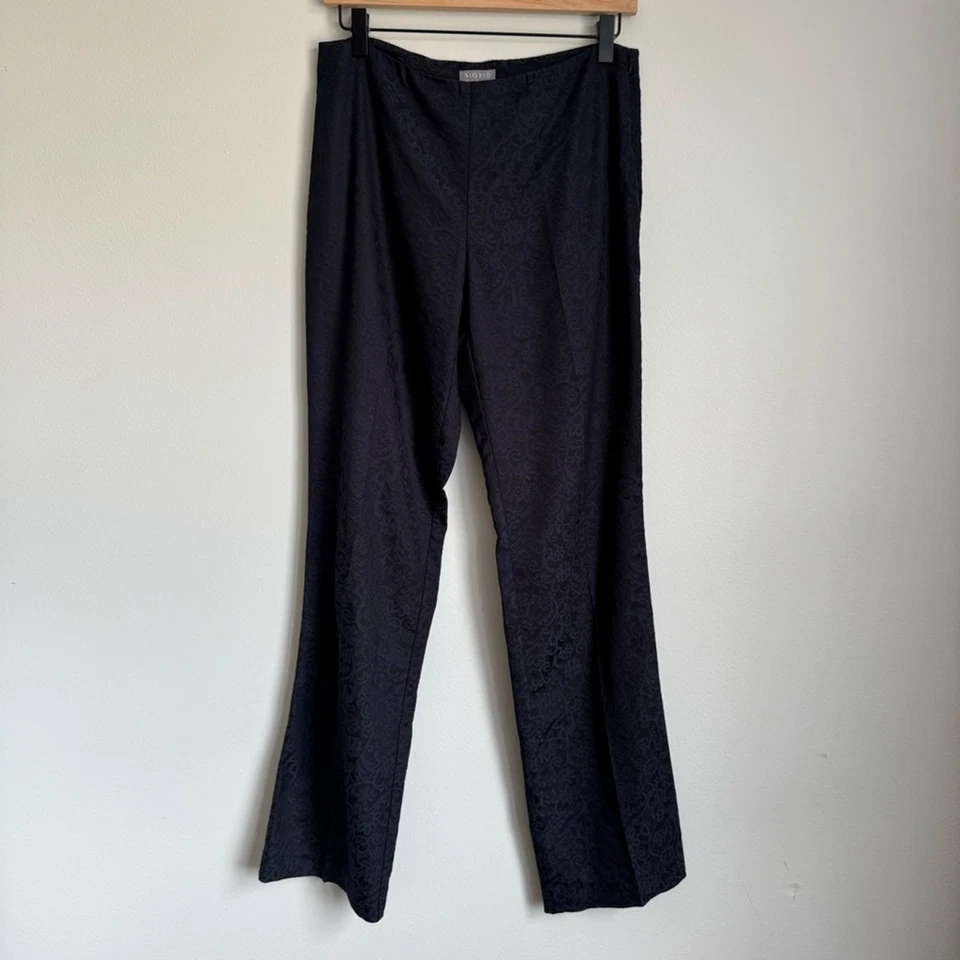 Pantalones de vestir Sigrid Olsen talla 4 azules caprichosos oficina negocios informales grunge Foto 2 de 4