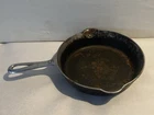 Griswold Large Block Logo #5 724 Cast Iron Skillet Erie, PA Chrome Vtg