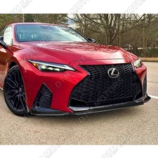 For 21-25 Lexus IS350 IS500 F-Sport Real Carbon Fiber Front Bumper Lip Spoiler
