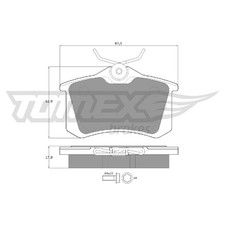 Satz Bremsbeläge Bremsklötze hinten für DS 3 SA SB 4-DS NX | 26211247
