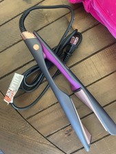 LANDOT 2-in-1 Hair Straightener and Curler - Curling Iron, HS168 - BLACK/PINK